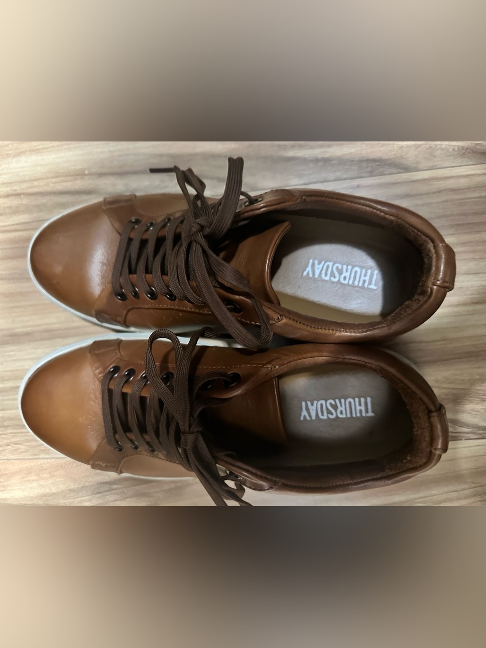Women’s Thursday Low-Top Casual leather Sneakers in Brown 8.5 - Picture 2 of 7